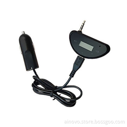 3.5mm Jack FM Radio Transmitter for iPhone, LCD Display, Car MP3 Player